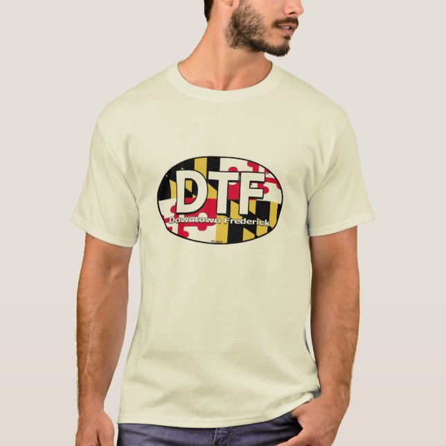Camisa céntrica de la bandera de DTF Frederick (Anverso)