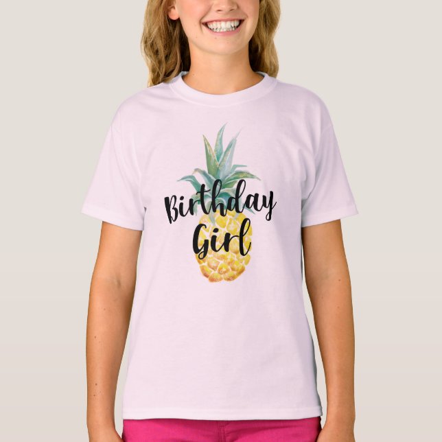 Camisa Chica de cumpleaños de piña (Anverso)