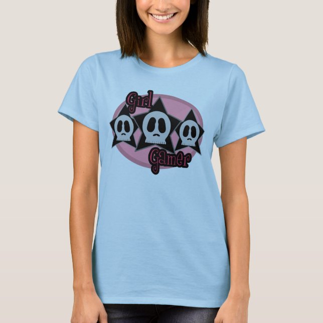 Camisa chica Gamer (rosa) (Anverso)