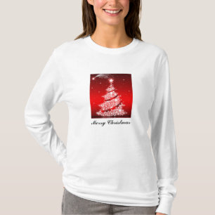 Camisa chispeante del día de fiesta del árbol de