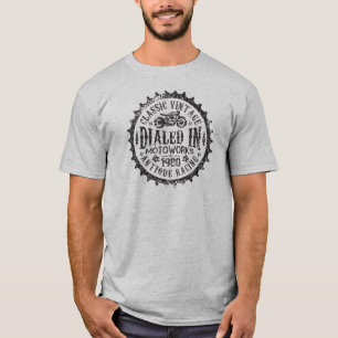 Camisa clásica de la motocicleta del logotipo del