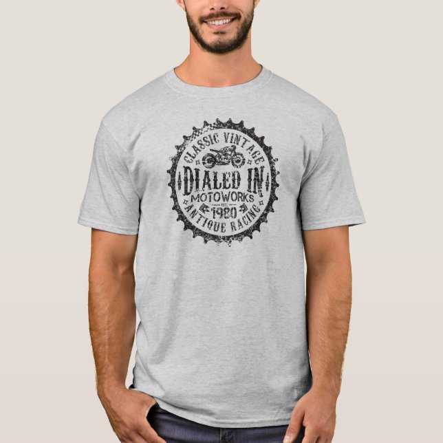 Camisa clásica de la motocicleta del logotipo del (Anverso)