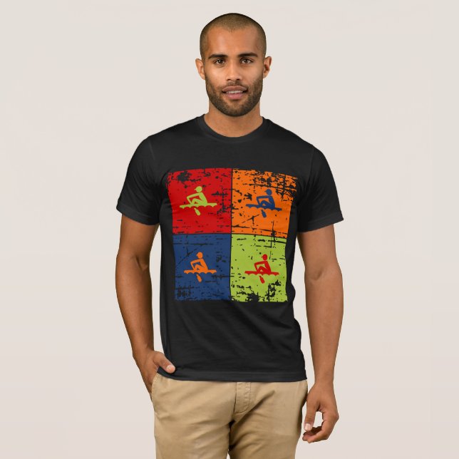 Camisa colorida de los Rowers del Rowing del (Anverso completo)