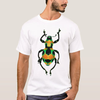 Camisa colorida del escarabajo
