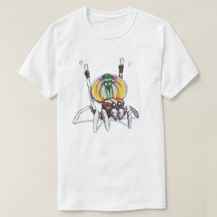 Camisa colorida linda del arte del dibujo de la