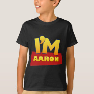camisa cómica de encargo del logotipo de AARON