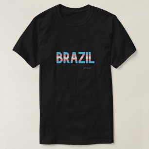 Camisa Con Bandera Transgénero Del Orgullo Brasile