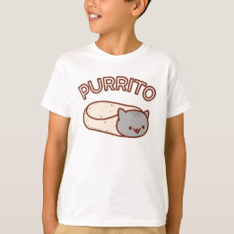 CAMISA con burrito de gato PURRITO para niños