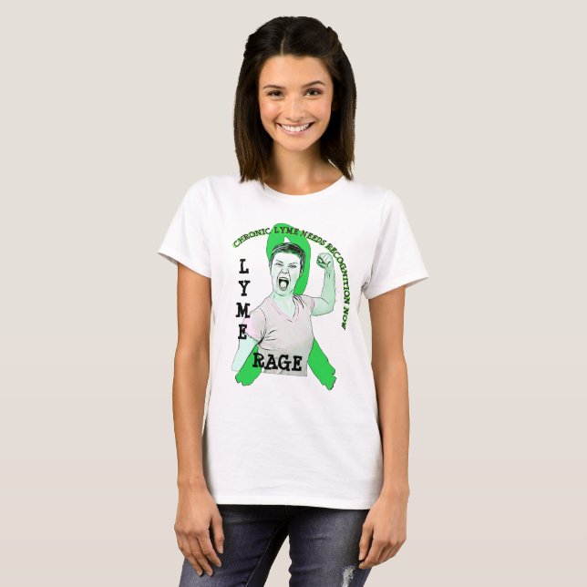 Camisa con cinta de la Enfermedad de Lyme Lyme Rag (Anverso completo)
