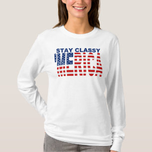 Camisa con clase de la bandera de MERICA E.E.U.U.