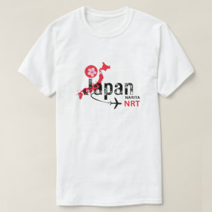 Camisa con código de aeropuerto NRT de Japón