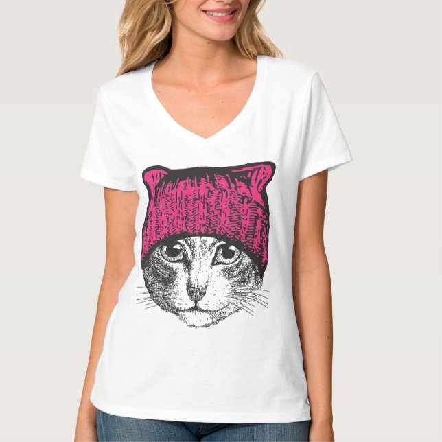 Camisa con cuello de pico para mujer de la (Anverso)