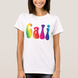 Camisa con el logotipo del arcoiris de Cali Tie-Dy