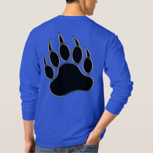 Camisa con impresionante huella de garra de oso en
