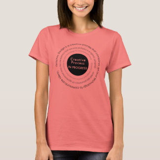 Camisa con logotipo de proceso creativo en progres
