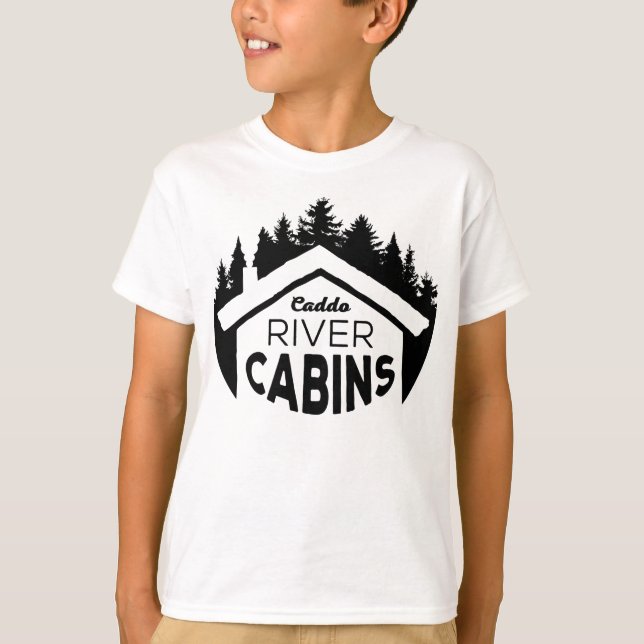 Camisa con logotipo negro para niños (Anverso)