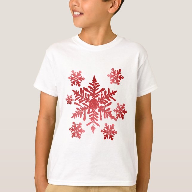 Camisa con los copos de nieve rojos (Anverso)