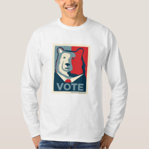 Camisa con mangas de MensLong del VOTO