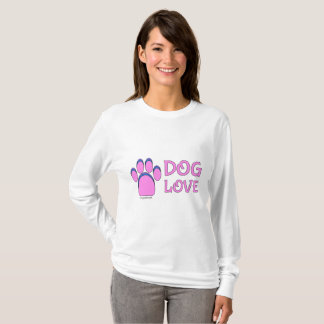 Camisa con mangas larga del amor del perro