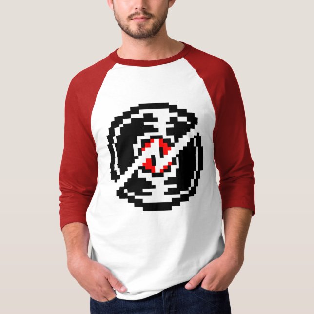 Camisa con mangas roja larga con imagen de (Anverso)