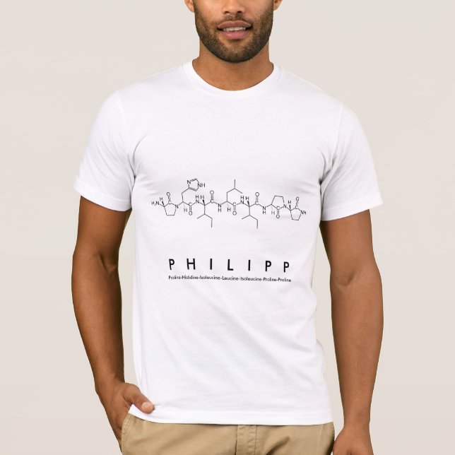 Camisa con nombre de péptido Philipp (Anverso)