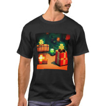 Camisa con regalos estilo Minecraft
