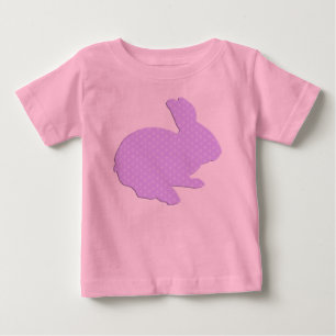 Camisa Conejo de Semana Santa Púrpura Polka Dot