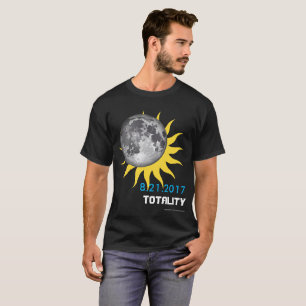 Camisa conmemorativa del eclipse total 2017 de la