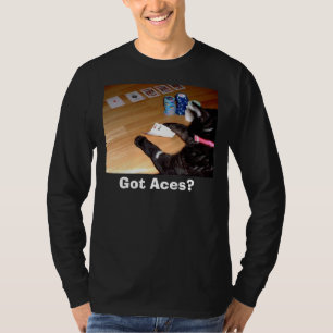 Camisa CONSEGUIDA del póker de los AS de Teo