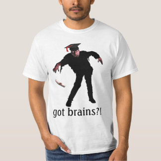 Camisa conseguida del zombi de los cerebros