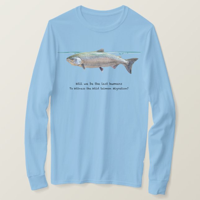 Camisa conservacionista de Salmon Lover (Anverso del diseño)