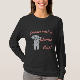 Camisa conservadora de la roca de las mujeres
