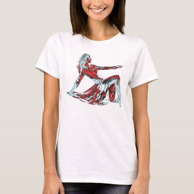 Camisa contemporánea de la danza del bailarín (Anverso)