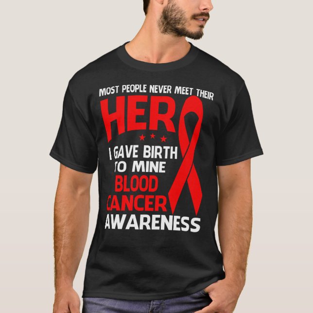 Camisa contra el cáncer de SANGRE, algunas persona (Anverso)