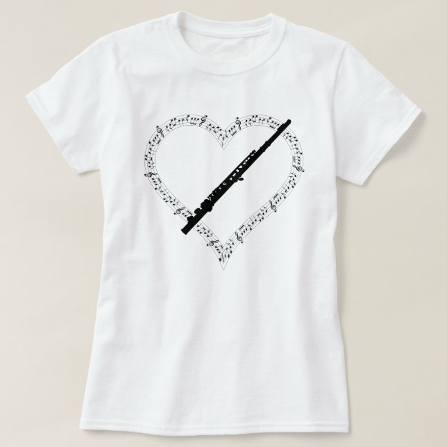 Camisa Corazón de Flauta (Diseño del anverso)