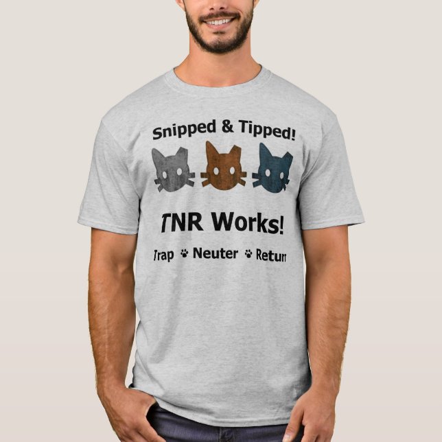 Camisa cortada y inclinada de TNR (Anverso)