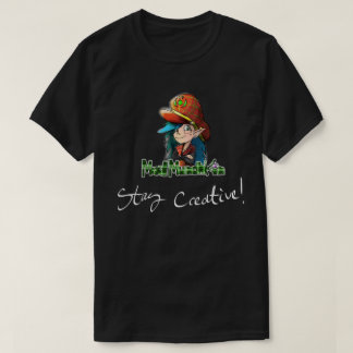 Camisa creativa de la estancia enojada negra de