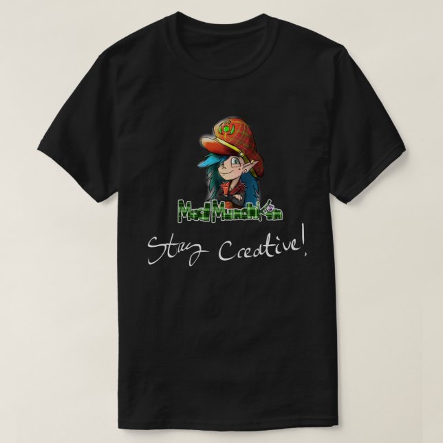 Camisa creativa de la estancia enojada negra de (Diseño del anverso)