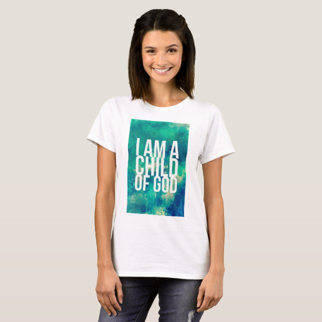 Camisa cristiana: Soy un niño de dios (Anverso completo)
