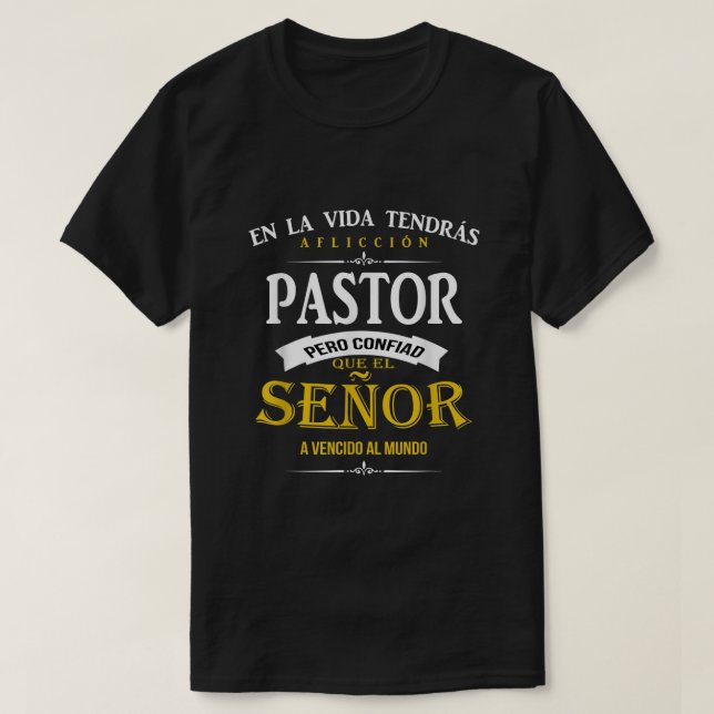 camisa cristianas para pastor castellano243 (Diseño del anverso)