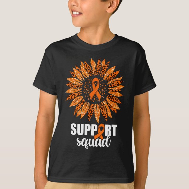 Camisa Cuadrada de Apoyo a la Leucemia (Anverso)