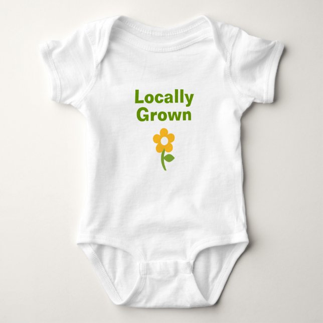 Camisa cultivada localmente linda para los bebés y (Anverso)
