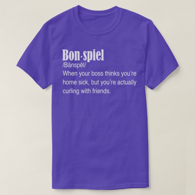 Camisa curling de definición de Bonspiel (Diseño del anverso)