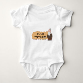Camisa custumizable del bebé del rabino judío