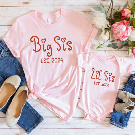 Camisa Cute Big Sis 2024 | Gran Hermana Retro