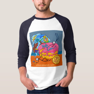 camisa de 3/4 mangas