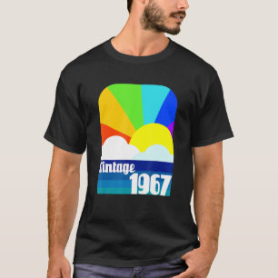 Camisa de 55º cumpleaños, camiseta de la época de 