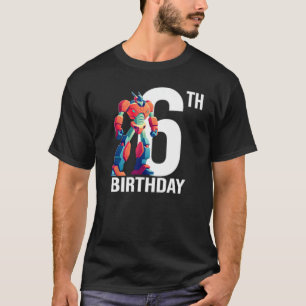 Camisa de 6 años Niño de 6 años Guay Robot