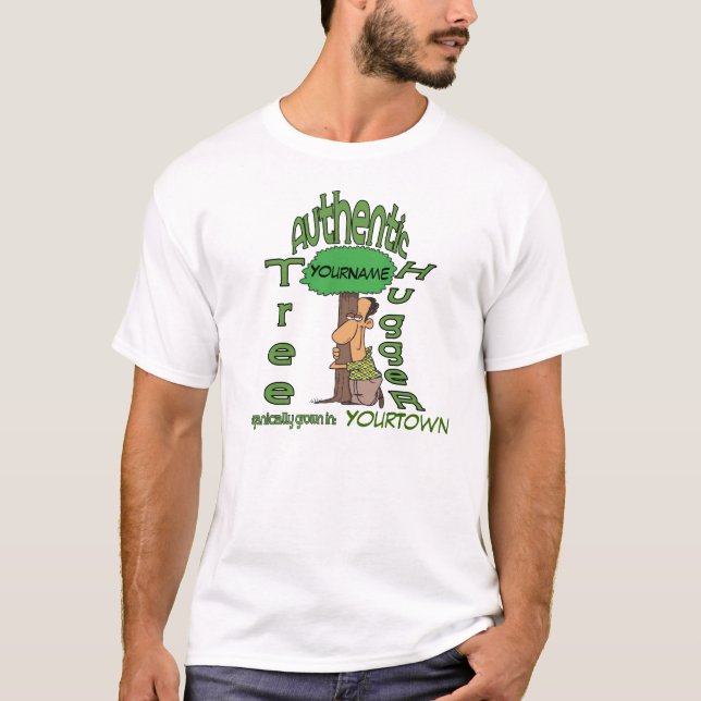 Camisa de abraza de árbol personalizada (Anverso)