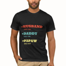 Camisa de abuelo personalizada con fechas